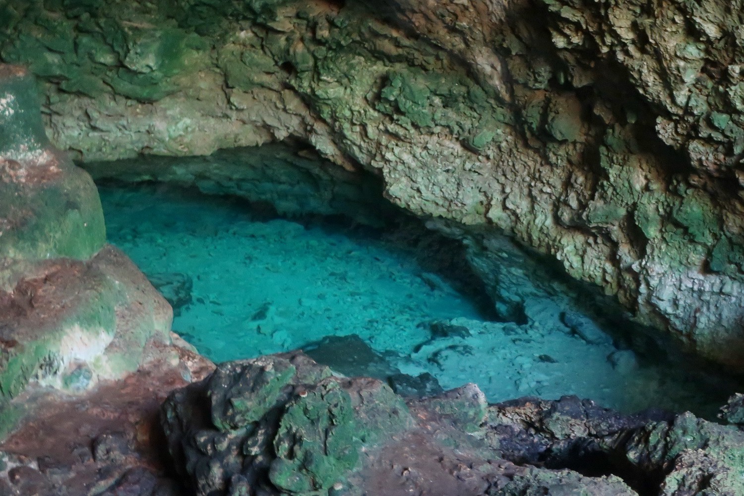 Fresh water in the cave - wonderful for swimming